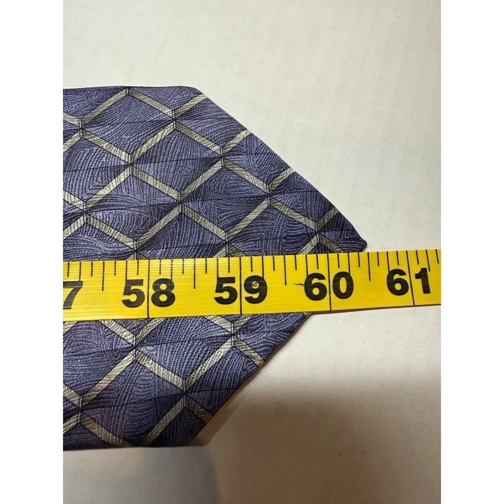 Grateful Dead Tie Statuesque 17th‎ Set VTG 1996 Blue Geometric Jacquard Stealie
